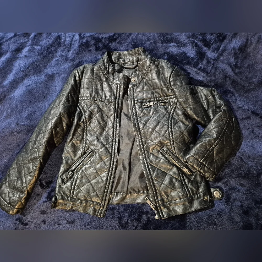 JCPenney Black Quilted Kids Jacket